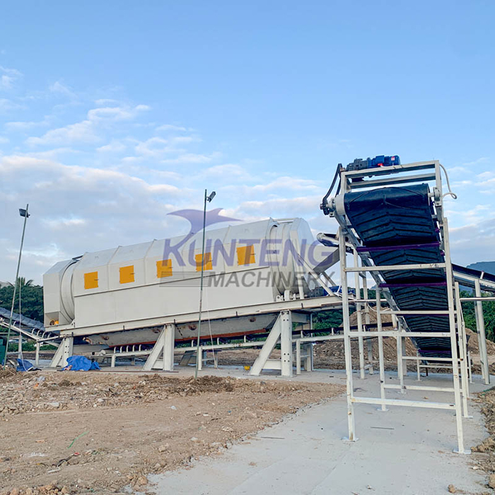 mixed waste sorting equipment site