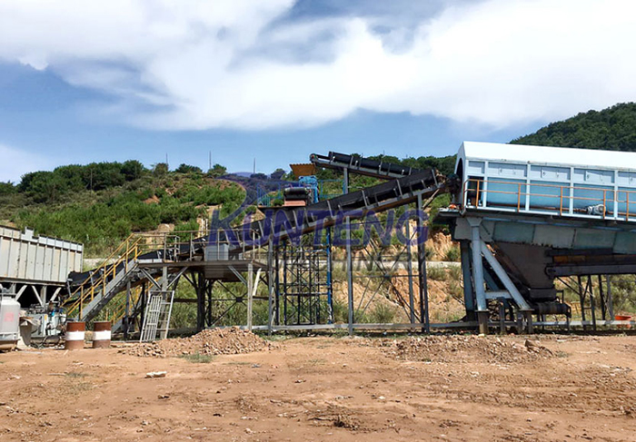 construction waste sorting machine site