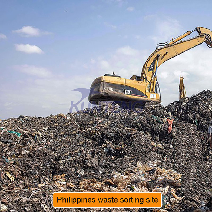 stale garbage separator machine site in the Philippines