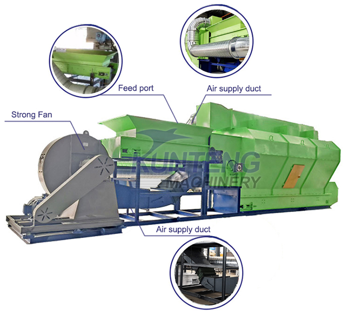 waste winnowing machine structure