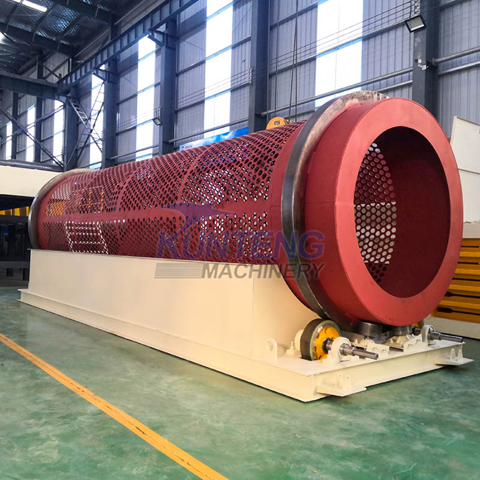 Internal structure of waste rotary drum screen