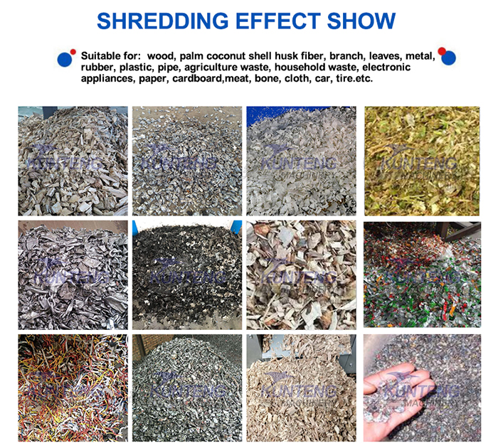 coconut waste crushing machine effect