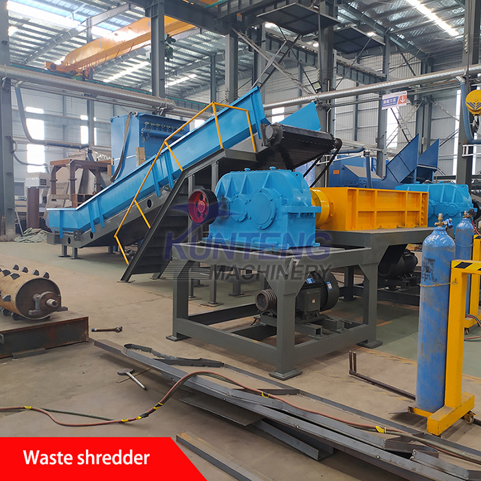 industrial garbage shredder production line