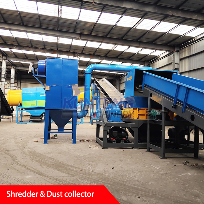 industrial garbage shredder production line Customer cases