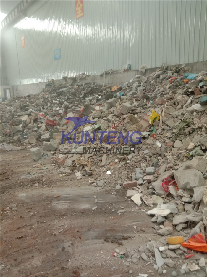 Bangladeshi construction mixed waste sorting customer site