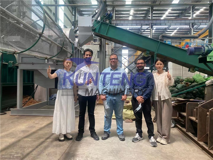 European delegation to inspect the waste sorting machine