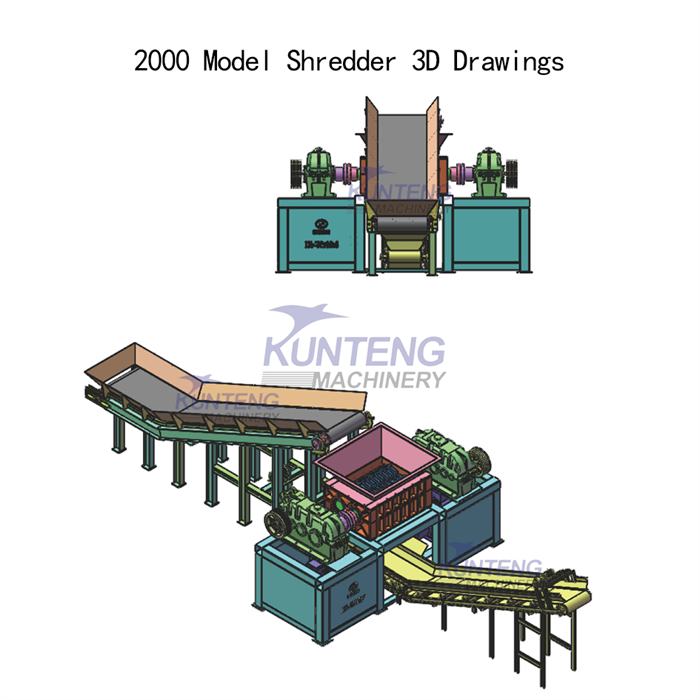 bulky waste shredder production line