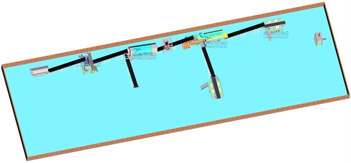construction waste shredder production line